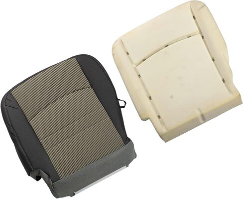 Left Driver Side Gray Bottom Cloth Seat Cover Yellow Foam Cushion Replacement for 1500 2500 3500 4500 5500 SLT 2009-2012 in Saudi Arabia