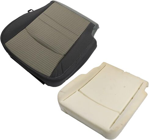 Left Driver Side Gray Bottom Cloth Seat Cover Yellow Foam Cushion Replacement for 1500 2500 3500 4500 5500 SLT 2009-2012 in Saudi Arabia