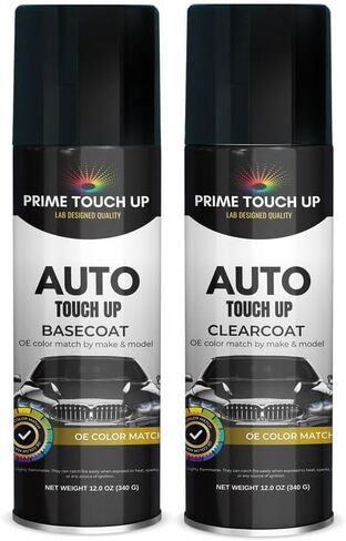 Compatible With 2013 Tesla Sonic Carbon (NEU-106E) Factory Matched Ultra Premium Basecoat Clearcoat Aerosol Kit - Touch Up Paint Kit in Kuwait