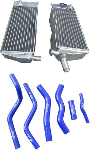 Aluminum Radiator + Silicone Hose for 1990-1997 Honda CR125R CR125 1991 1992 1993 1994 1995 1996 (Red) in Kuwait