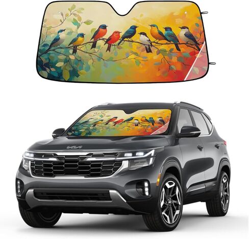 Cartoon Cat Sky Sun Visor for Car Windshield Sun Shade Blocks UV Rays Suns Visor Protector Car Window Shades for Cars 51x27.5 in Truck SUV Auto Sunshades in Saudi Arabia