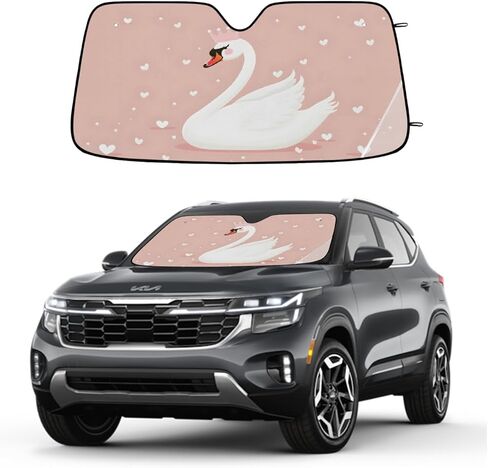 Cartoon Cat Sky Sun Visor for Car Windshield Sun Shade Blocks UV Rays Suns Visor Protector Car Window Shades for Cars 51x27.5 in Truck SUV Auto Sunshades in Saudi Arabia