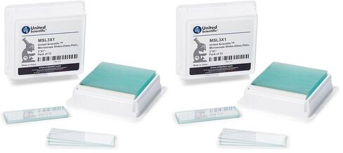 شرائح ميكروسكوب زجاجية من شركة United Scientific Supply MSL3X1، مقاس 3 بوصة × 1 بوصة (عبوة من 72 قطعة) in Kuwait