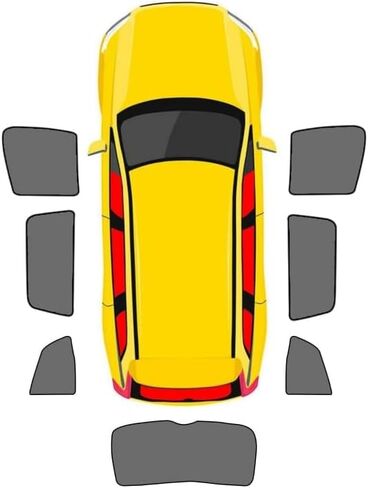 لسيارة Hyundai Tucson L 2021 2022 2023 2024 2025 مظلة شمس مغناطيسية للسيارة، ستائر تظليل نافذة السيارة تغطي شبكة مسامية للنافذة الجانبية الخلفية الكاملة، C 2 نوافذ خلفية in Saudi Arabia