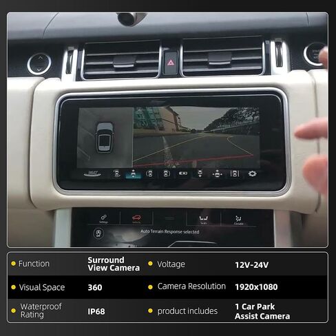 Dasbecan CPLA-19H422-AC Front & Rear Backup Camera with Side Surround View Compatible with Land Rover Range Rover Discovery 2011-2016 Replaces# CPLA-19H422-BA LR052029 LR04166 in Saudi Arabia