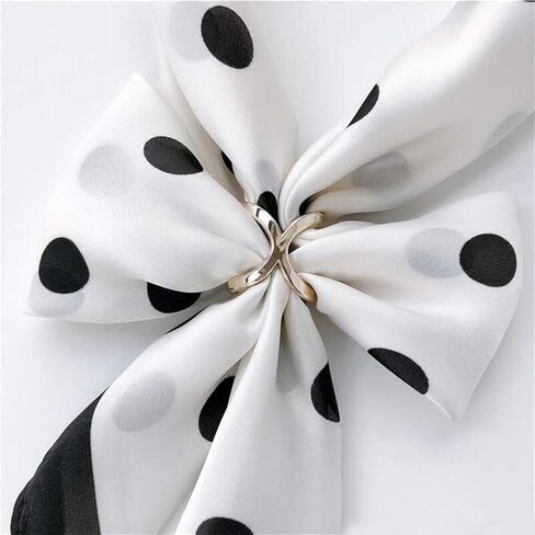 JinYu 10 Pcs Scarf Ring Scarf Clips,Scarf Ring Clip Scarf Slide Buckle for Women Silver in Saudi Arabia