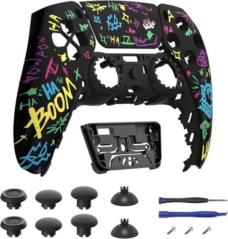 Front Shell Touchpad Compatible with PS5 Edge Controller, DIY Replacement Faceplate Custom Touch Pad Cover Set with Thumbsticks for PS5 Controller BDM-010 020 030 040 050 in Kuwait