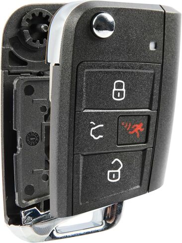Key Fob Remote Shell Case Replacement for 2015 2016 2017 2018 2019 Volkswagen GTI Golf Alltrack R Sportwagon (NBGFS12P01) in Saudi Arabia