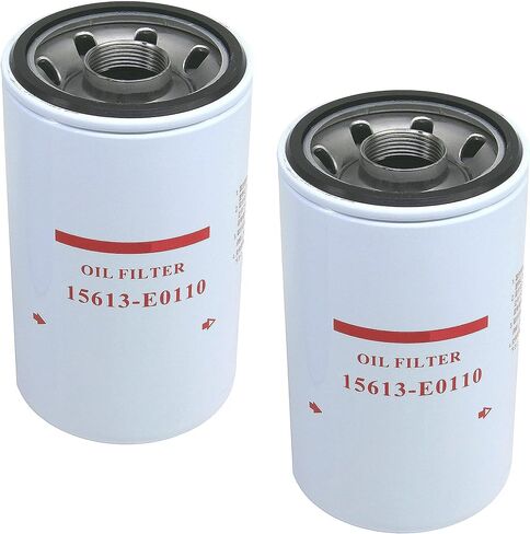 2-PACK 15613-E0110 Lube Oil Filter Replaces 15613E0110, 57080, BD7325, LF16110, P551441 Compatible with Hino (2005-2020) 195, 258, 268, 338 TRUCKS For J08E & J05E Engine in Kuwait