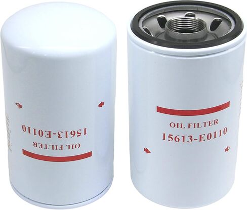 2-PACK 15613-E0110 Lube Oil Filter Replaces 15613E0110, 57080, BD7325, LF16110, P551441 Compatible with Hino (2005-2020) 195, 258, 268, 338 TRUCKS For J08E & J05E Engine in Kuwait