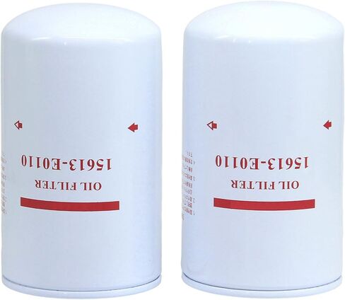 2-PACK 15613-E0110 Lube Oil Filter Replaces 15613E0110, 57080, BD7325, LF16110, P551441 Compatible with Hino (2005-2020) 195, 258, 268, 338 TRUCKS For J08E & J05E Engine in Kuwait