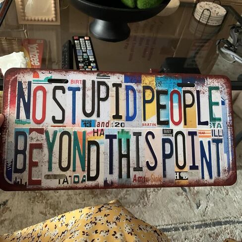 Vintage License plate Halloween Wall Decor Metal Sign Tin Signs - Do you like scary movies in Kuwait