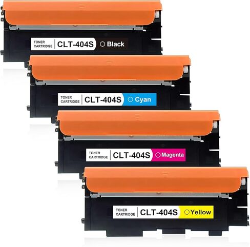CLT-404S Toner Cartridges BK C M Y Replacement for Samsung 404S CLT-K404S CLT-C404S CLT-M404S CLT-Y404S Toner Compatible for C480FW C430W SL-C430W SL-C480FW SL-C480FN C480 SL-C482FW C483FW Printer in Kuwait