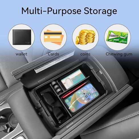 smabee for Hyundai Palisade 2026 2PCS Armrest Storage Tray + Lower Center Console Organizer Tray Accessories in Kuwait