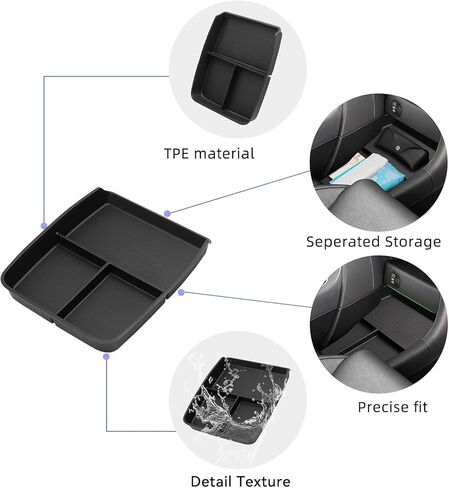 smabee for Hyundai Palisade 2026 2PCS Armrest Storage Tray + Lower Center Console Organizer Tray Accessories in Kuwait