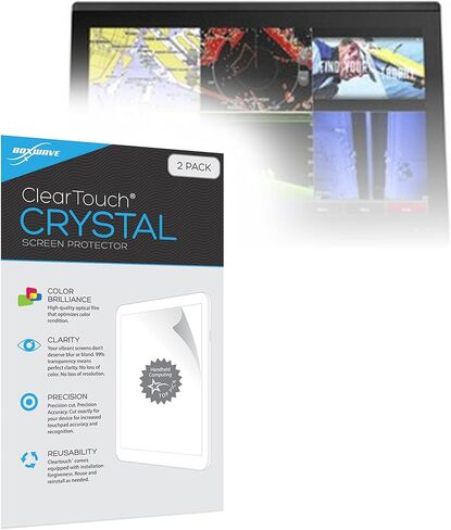 BoxWave Screen Protector Compatible with Garmin GPSMAP 8612 - ClearTouch Crystal (2-Pack), HD Film Skin - Shields from Scratches for Garmin GPSMAP 8612, Garmin GPSMAP 8612, 8612xsv in Saudi Arabia