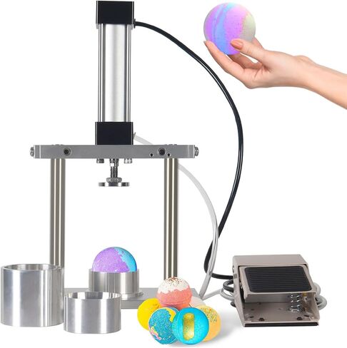 Bath Bomb Press Machine with Bath Bomb Molds, DIY Handmade Gifts for Women, Bath Bomb Making Kit for Beginners/Adults/Business/Homemade in Saudi Arabia