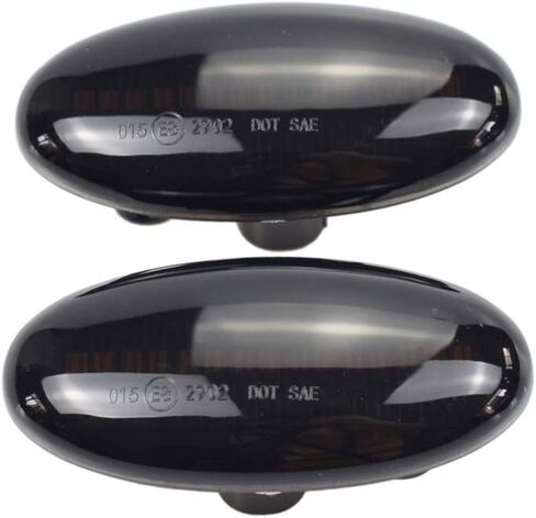 Hacreyatu For-Mazda 2 For Mazda 3 5 6 BT-50 MPV 2 قطعة LED ديناميكية بدوره إشارة الجانب ماركر ضوء الضوء الوامض المتسلسل (أصفر) in Saudi Arabia