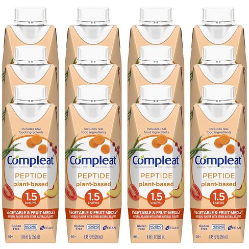 Compleat Peptide 1.5 Tube Feeding Formula, Unflavored, 8.45 FL OZ (Pack of 24) in Saudi Arabia