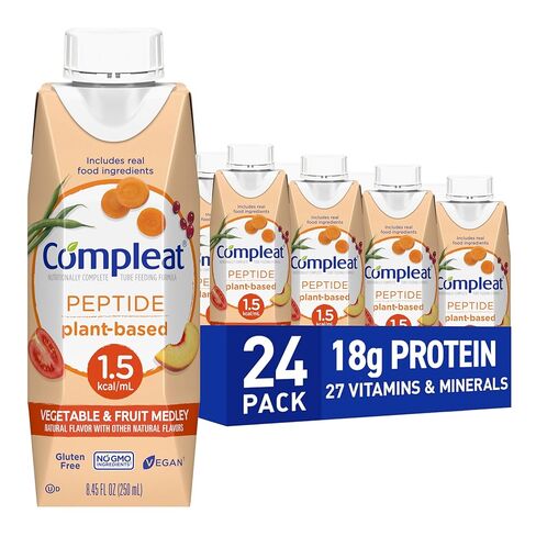 Compleat Peptide 1.5 Tube Feeding Formula, Unflavored, 8.45 FL OZ (Pack of 24) in Saudi Arabia
