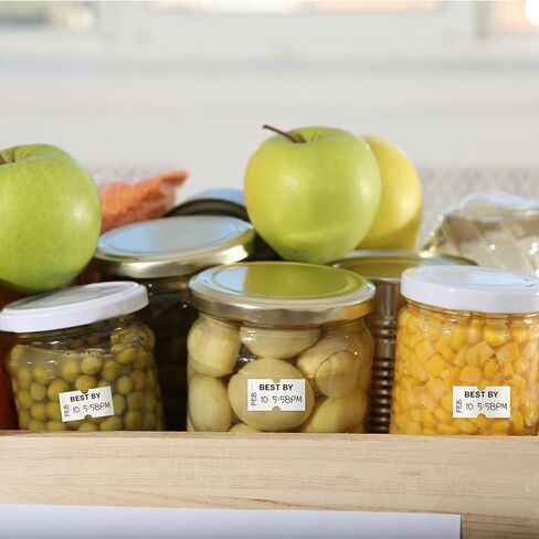 10 Rolls Best by Labels for Price Gun Expiration Date Pantry Labels Bulk 10, 000 Blank Price and Date Gun Label for Containers, Kitchen Stickers for Food Freshness in Kuwait