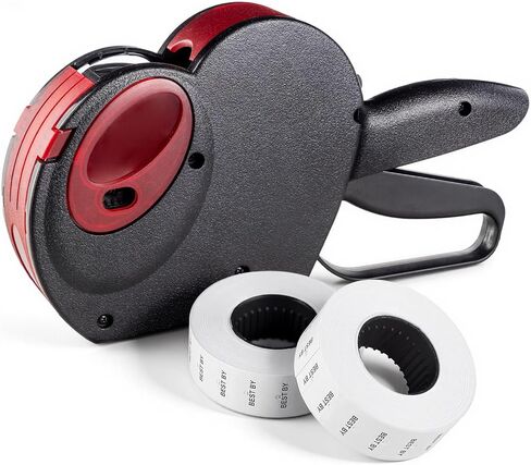 10 Rolls Best by Labels for Price Gun Expiration Date Pantry Labels Bulk 10, 000 Blank Price and Date Gun Label for Containers, Kitchen Stickers for Food Freshness in Kuwait