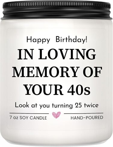 هدايا عيد الميلاد الأربعين للنساء، زينة عيد الميلاد الأربعين للنساء والرجال، سعيد 1986 40 سنة هدايا أعياد الميلاد فكرة لصديق أخت زوجة زوج ابنة - شمعة معطرة باللافندر in Kuwait