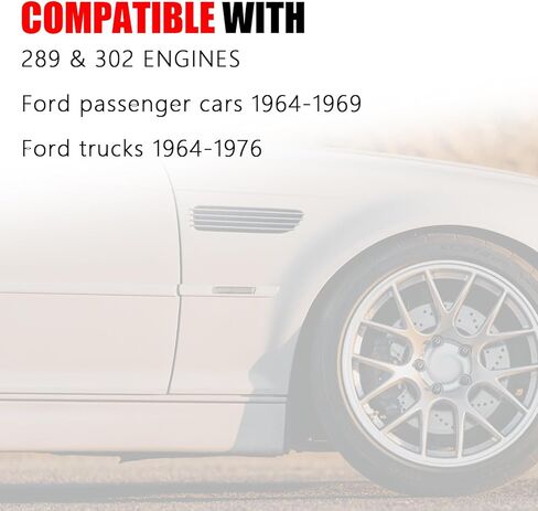 دعامة توجيه كهربائية قابلة للتعديل على شكل حرف V لمضخة ساجيناو متوافقة مع محرك Ford 289 302 1965-1969 موستانج باستخدام الحاسب الآلي مصنوع من الألومنيوم الخام باللون الأسود المؤكسد in Kuwait