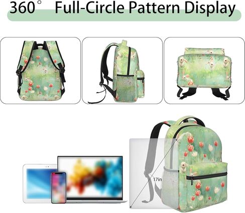 Beach Chair Backpack, Wave Design Polyester Backpacks with Straps, 11.4inx5.9inx15.7in, Multi-Pocket Storage Bookbag, Ideal For School Work Travel Hiking Camping, Women Girls Ocean Lovers Gifts in Saudi Arabia