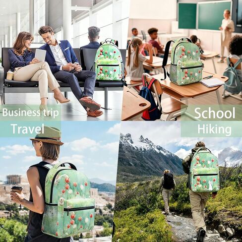 Beach Chair Backpack, Wave Design Polyester Backpacks with Straps, 11.4inx5.9inx15.7in, Multi-Pocket Storage Bookbag, Ideal For School Work Travel Hiking Camping, Women Girls Ocean Lovers Gifts in Saudi Arabia
