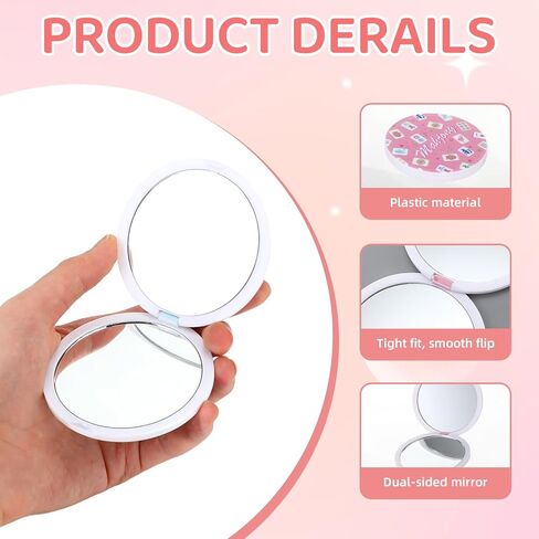 Roowest 12 Pcs Mahjong Themed Compact Mirror Bulk for Purse Folding Mini Pocket Double Sided Mirror for Women Mahjong Party Favors Trave Gift in Saudi Arabia