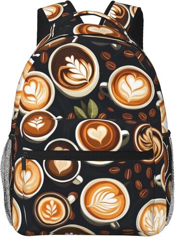 Beach Chair Backpack, Wave Design Polyester Backpacks with Straps, 11.4inx5.9inx15.7in, Multi-Pocket Storage Bookbag, Ideal For School Work Travel Hiking Camping, Women Girls Ocean Lovers Gifts in Saudi Arabia