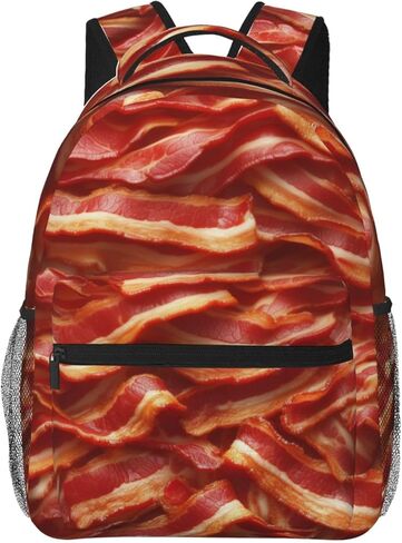 Beach Chair Backpack, Wave Design Polyester Backpacks with Straps, 11.4inx5.9inx15.7in, Multi-Pocket Storage Bookbag, Ideal For School Work Travel Hiking Camping, Women Girls Ocean Lovers Gifts in Saudi Arabia