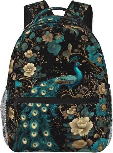 Beach Chair Backpack, Wave Design Polyester Backpacks with Straps, 11.4inx5.9inx15.7in, Multi-Pocket Storage Bookbag, Ideal For School Work Travel Hiking Camping, Women Girls Ocean Lovers Gifts in Saudi Arabia