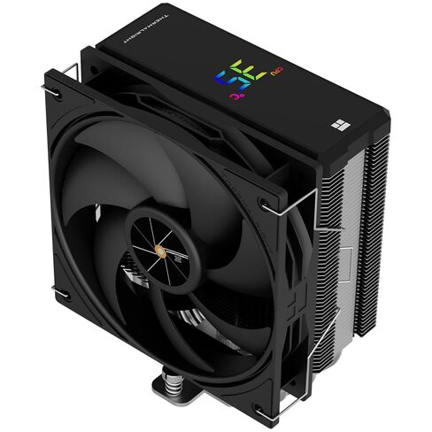 Thermalright Assassin X 120R Digital ARGB Black CPU Air Cooler, 2000RPM Speed,4 Heatpipes, 12cm Quiet PWM Fan CPU Cooler, Digital Screen Top Cover,for AM4/AM5,Intel LGA1700/1851/1150/1151/1200 in Saudi Arabia