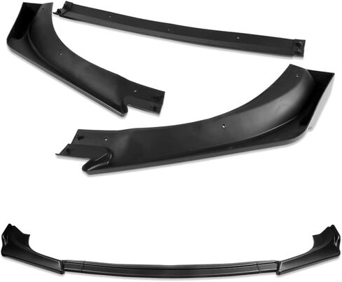 Q1-TECH, 9-Piece Front Bumper Lip & Side Skirt Extensions Diffuser Compatible with 2013 2014 2015 2016 Hyundai Genesis Coupe, Front Bumper Lip Spoiler Air Chin Body Splitter ABS (Matt Black) in Saudi Arabia