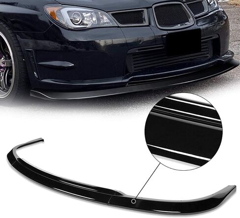 Auto Dynasty 3PC CS2 Style Gloss Black Front Bumper Lip Spoiler Wing Body Kit Compatible with Subaru Impreza WRX STI 06-07 in Saudi Arabia