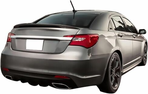 جناح سبويلر صندوق السيارة المطلي مسبقًا من IKON MOTORSPORTS متوافق مع كرايسلر 200 2011-2014، نمط المصنع مطلي #PXR لامع باللون الأسود اللؤلؤي ABS جناح سبويلر خلفي متوفر على غطاء سطح السفينة in Kuwait