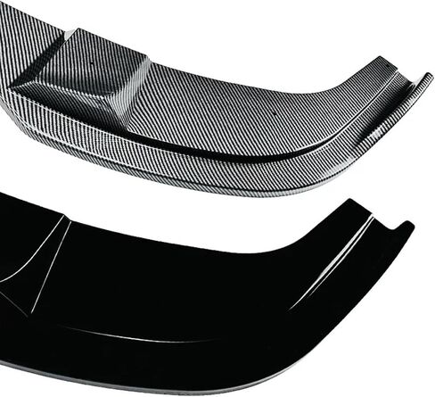 الشفة الأمامية الممتصة للصدمات متوافقة مع BMW E60 E61 5 Series 525i 530i 540i 550i M Sport 2005 إلى 2010 موزع سبويلر سبويلر من ABS غطاء طقم الجسم (أسود لامع) in Kuwait
