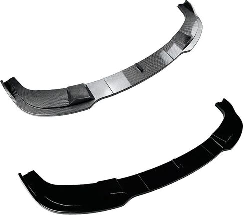 الشفة الأمامية الممتصة للصدمات متوافقة مع BMW E60 E61 5 Series 525i 530i 540i 550i M Sport 2005 إلى 2010 موزع سبويلر سبويلر من ABS غطاء طقم الجسم (أسود لامع) in Kuwait