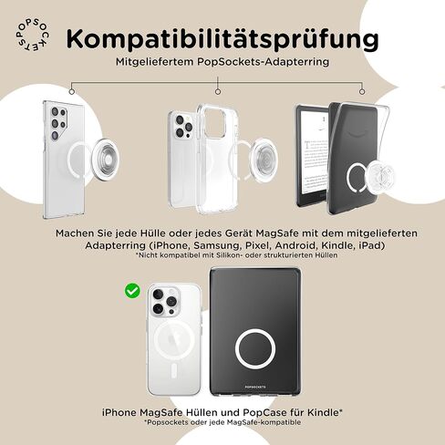 PopSockets Phone Grip Compatible with MagSafe, Phone Holder, Wireless Charging Compatible, Spiderman - Peter Parker Suit in Kuwait