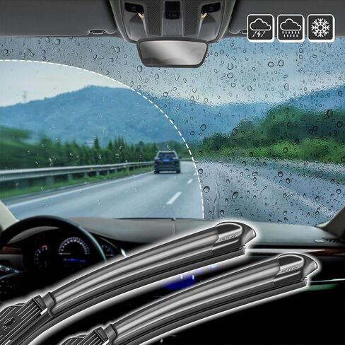 Windshield Wiper Blades Replacement for Front Window 26" + 16" Wipers by ABLEWIPE NO 19M20 (Set of 2) in Kuwait