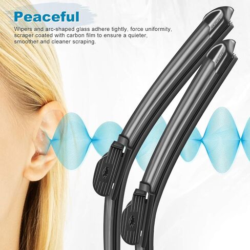 Windshield Wiper Blades Replacement for Front Window 26" + 16" Wipers by ABLEWIPE NO 19M20 (Set of 2) in Kuwait