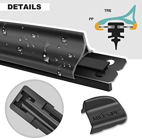 Windshield Wiper Blades Replacement for Front Window 26" + 16" Wipers by ABLEWIPE NO 19M20 (Set of 2) in Kuwait