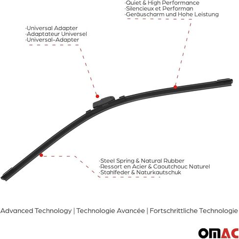 Front Windshield Wiper Blades Set for Maserati Granturismo 2008-2019 in Kuwait