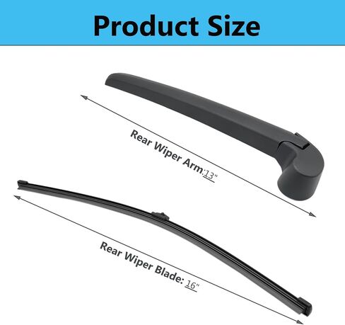 Rear Wiper Blade Arm Set Replacement for Audi Q5 2019-2023 Back Glass Wipers, Factory OE Style Rear Windshield Wiper Arm & Wiper Blade 80A9554071P9 in Saudi Arabia