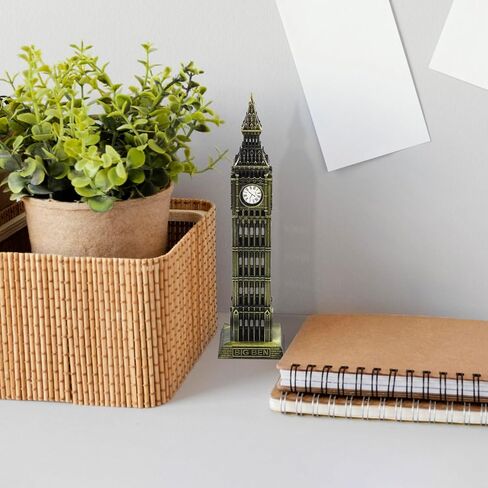 Gatuida Big Ben Model Metal London Landmark British Decor Souvenir Table Statue for Home Office in Saudi Arabia