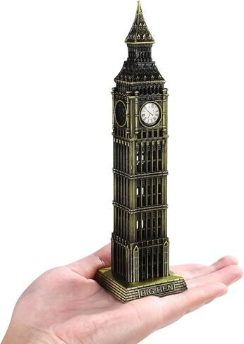 Gatuida Big Ben Model Metal London Landmark British Decor Souvenir Table Statue for Home Office in Saudi Arabia