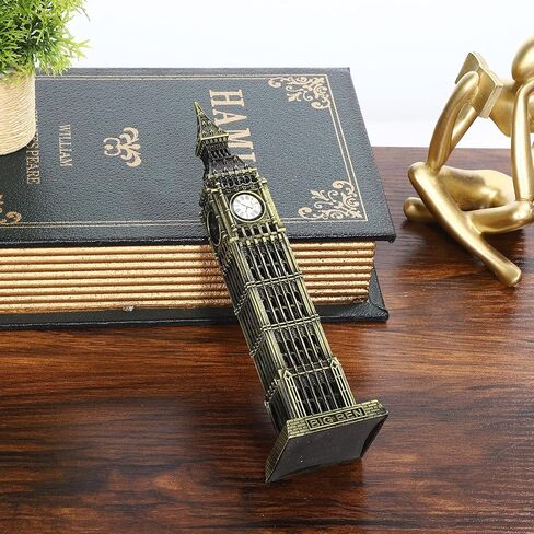 Gatuida Big Ben Model Metal London Landmark British Decor Souvenir Table Statue for Home Office in Saudi Arabia