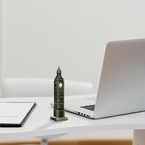 Gatuida Big Ben Model Metal London Landmark British Decor Souvenir Table Statue for Home Office in Saudi Arabia